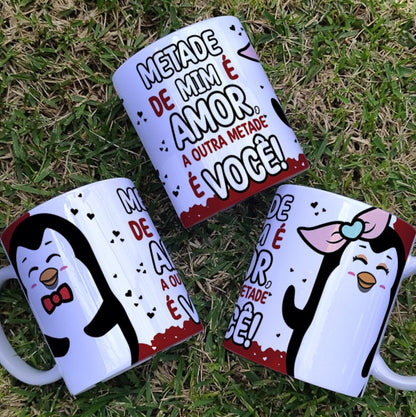 Valentine’s Day Penguin Love Mug Sublimation | Cute Love Quotes Design