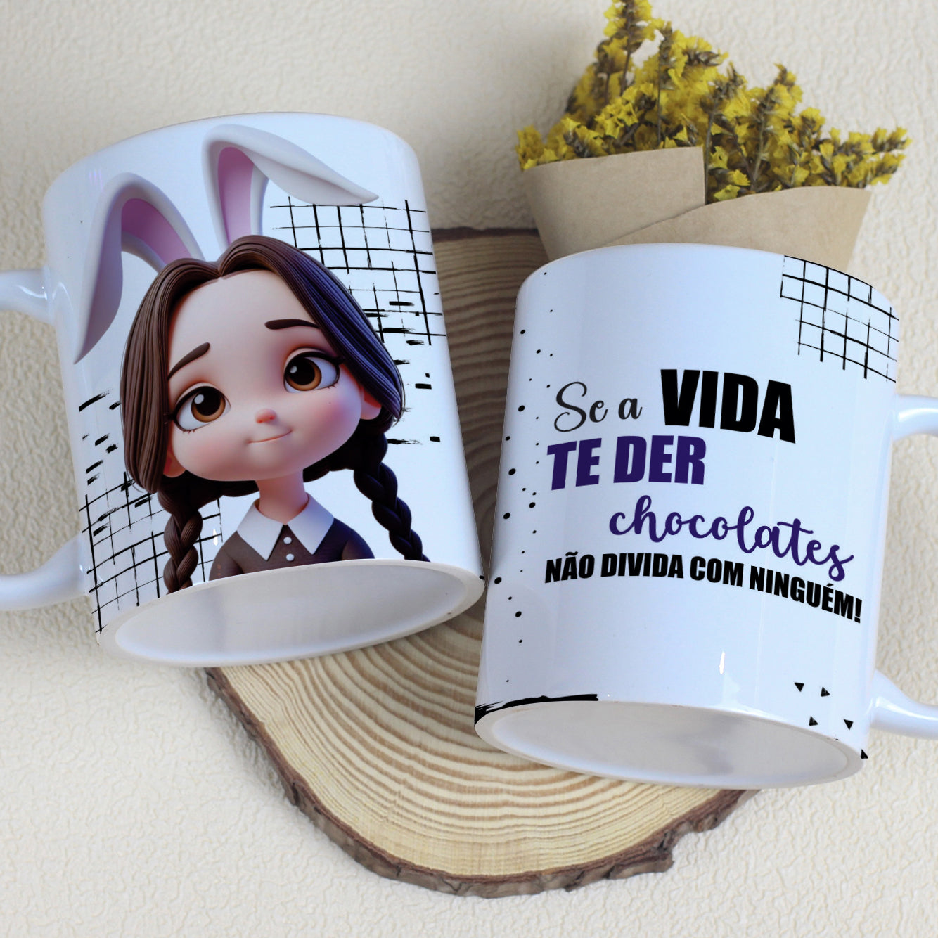 Wandinha Easter Mug Sublimation Bundle | Cute Gothic Easter Designs