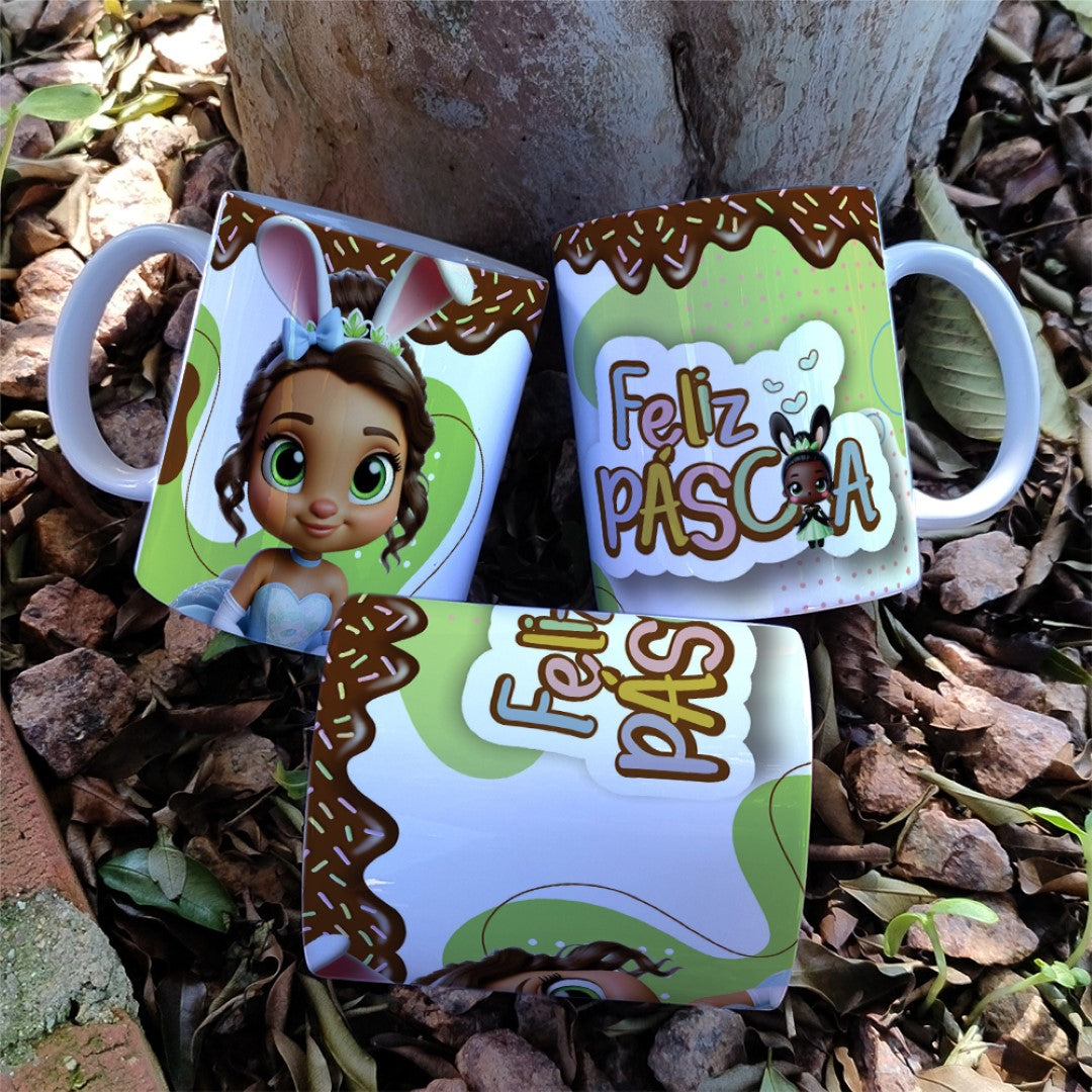 Princess Easter Mug Sublimation Bundle | Cute Royal Easter Designs