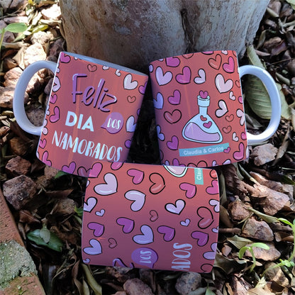 Happy Valentine’s Day Mug Sublimation | Editable Names Love Design