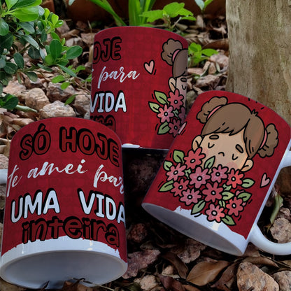 Valentine’s Day Red Love Mug Sublimation | Romantic Couple Design