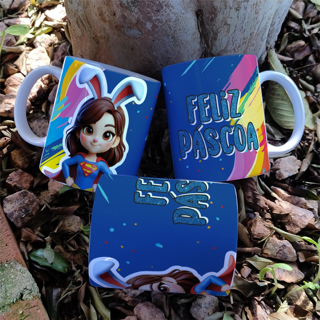 Easter Girls Mug Sublimation Bundle | Cute Female Easter Characters