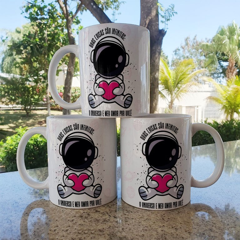 Valentine’s Day Astronaut Couple Mug Sublimation | Space Love Design for Couples