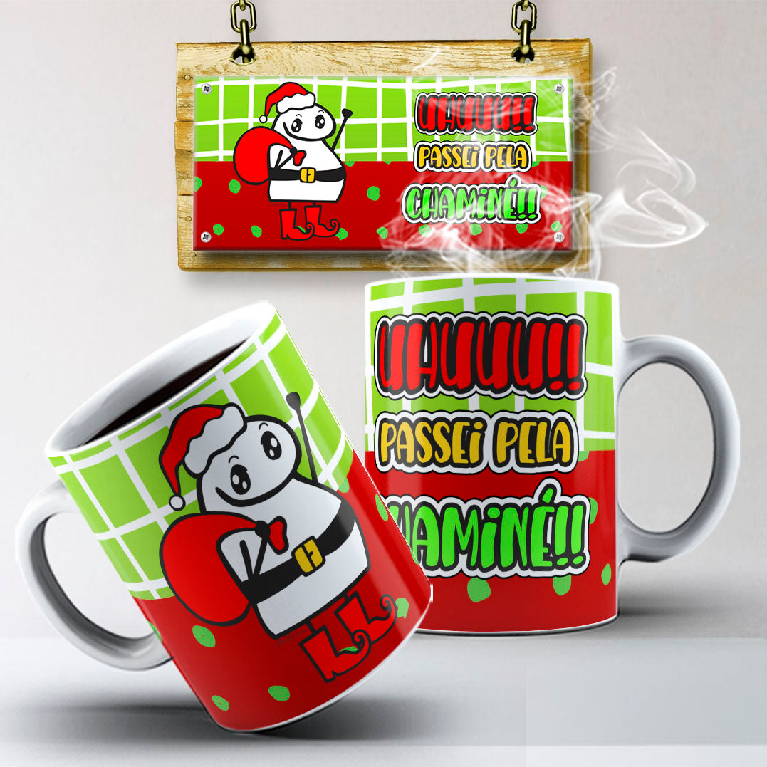Funny Christmas Flork Mug Sublimation PNG Bundle | Meme Holiday Mug Wrap Template