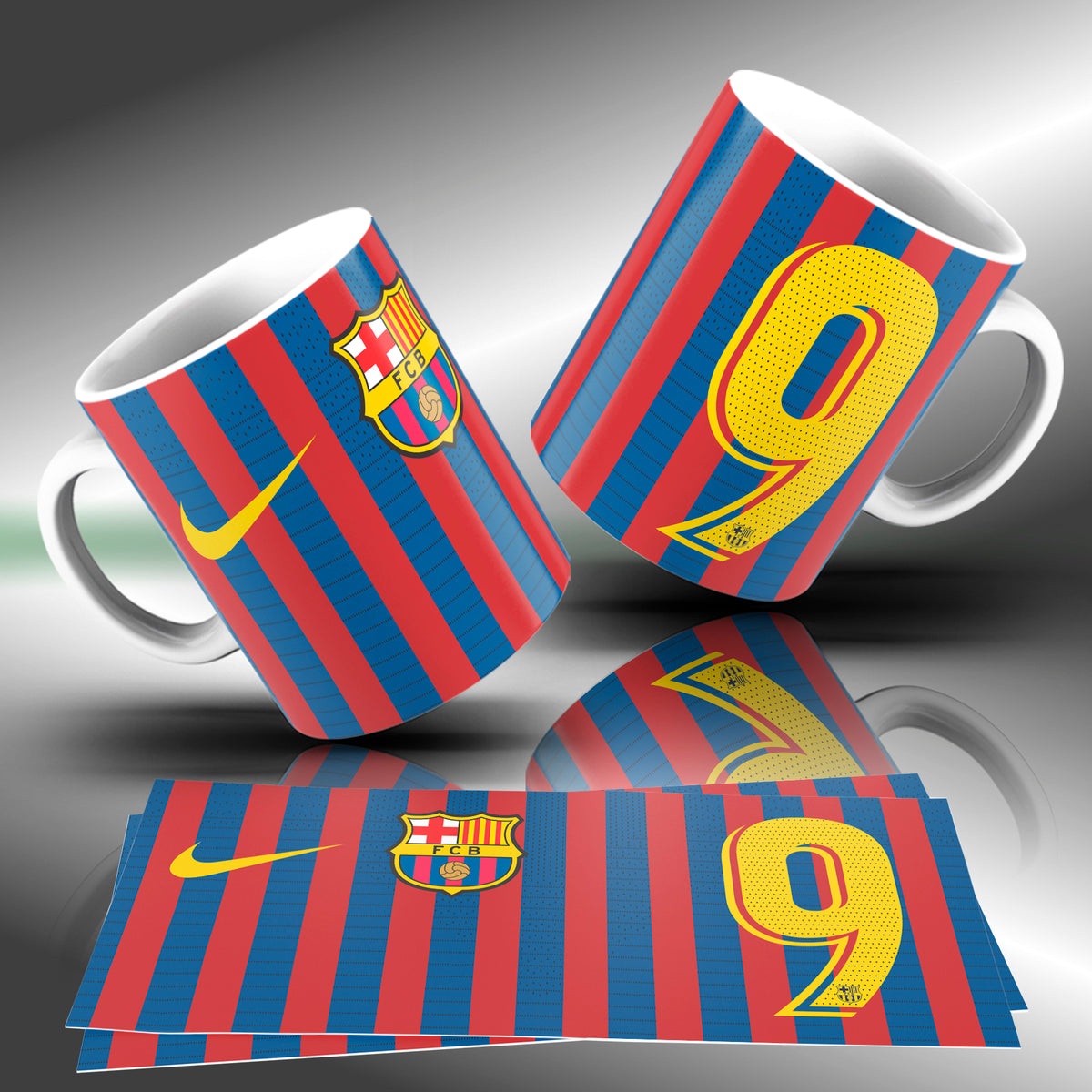 Brazilian Soccer Club Mug Sublimation Designs PNG | Football Fan Coffee Cup Wrap Bundle