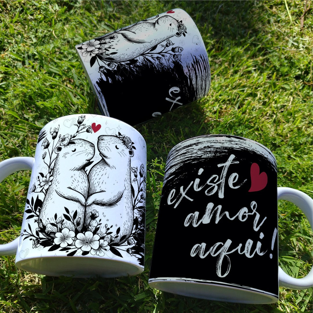 Valentine’s Day Capybara Mug Sublimation | Cute Capybara Love Design
