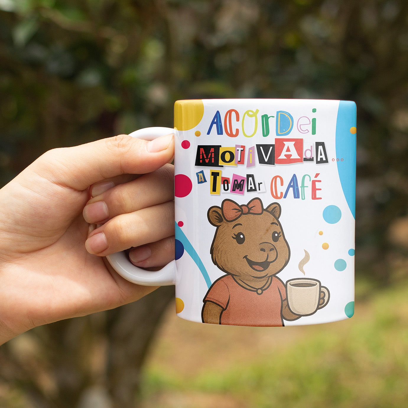 Capybara Coffee Mug Sublimation Design | Cute Coffee Lover Capybara