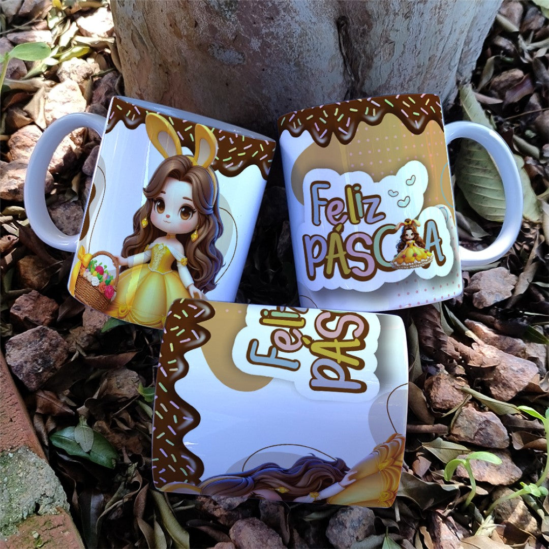 Princess Easter Mug Sublimation Bundle | Cute Royal Easter Designs