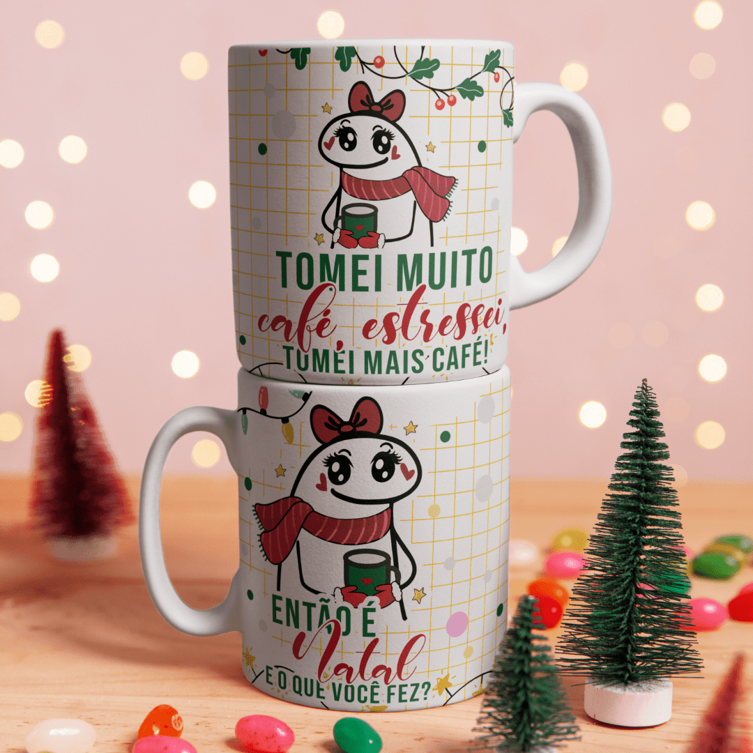 Funny Christmas Flork Mug Sublimation Designs Bundle | Sarcastic Holiday Coffee Wrap PNG