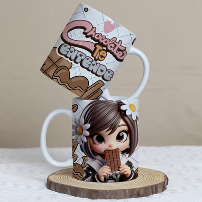 Chocolatra Easter Mug Sublimation Bundle | Cute Chocolate Characters