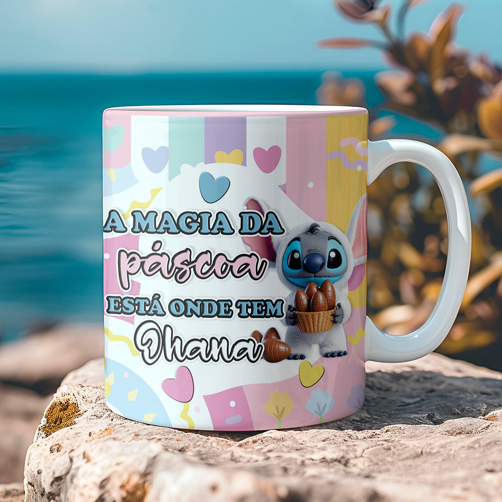 Stitch 3D Easter Mug PNG Bundle | Cute Easter 3D Mug Designs for Sublimation