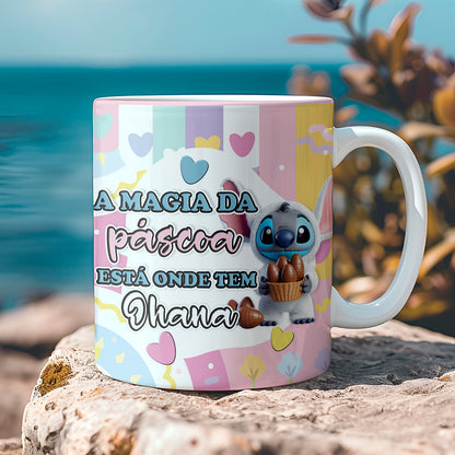 Stitch 3D Easter Mug PNG Bundle | Cute Easter 3D Mug Designs for Sublimation