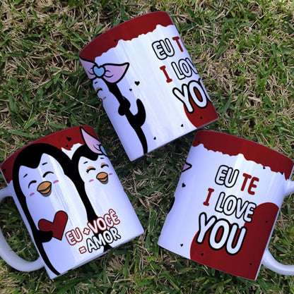 Valentine’s Day Penguin Love Mug Sublimation | Cute Love Quotes Design