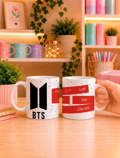 BTS Mug Wrap PNG Bundle | K-pop ARMY Gift Mug Sublimation PNG