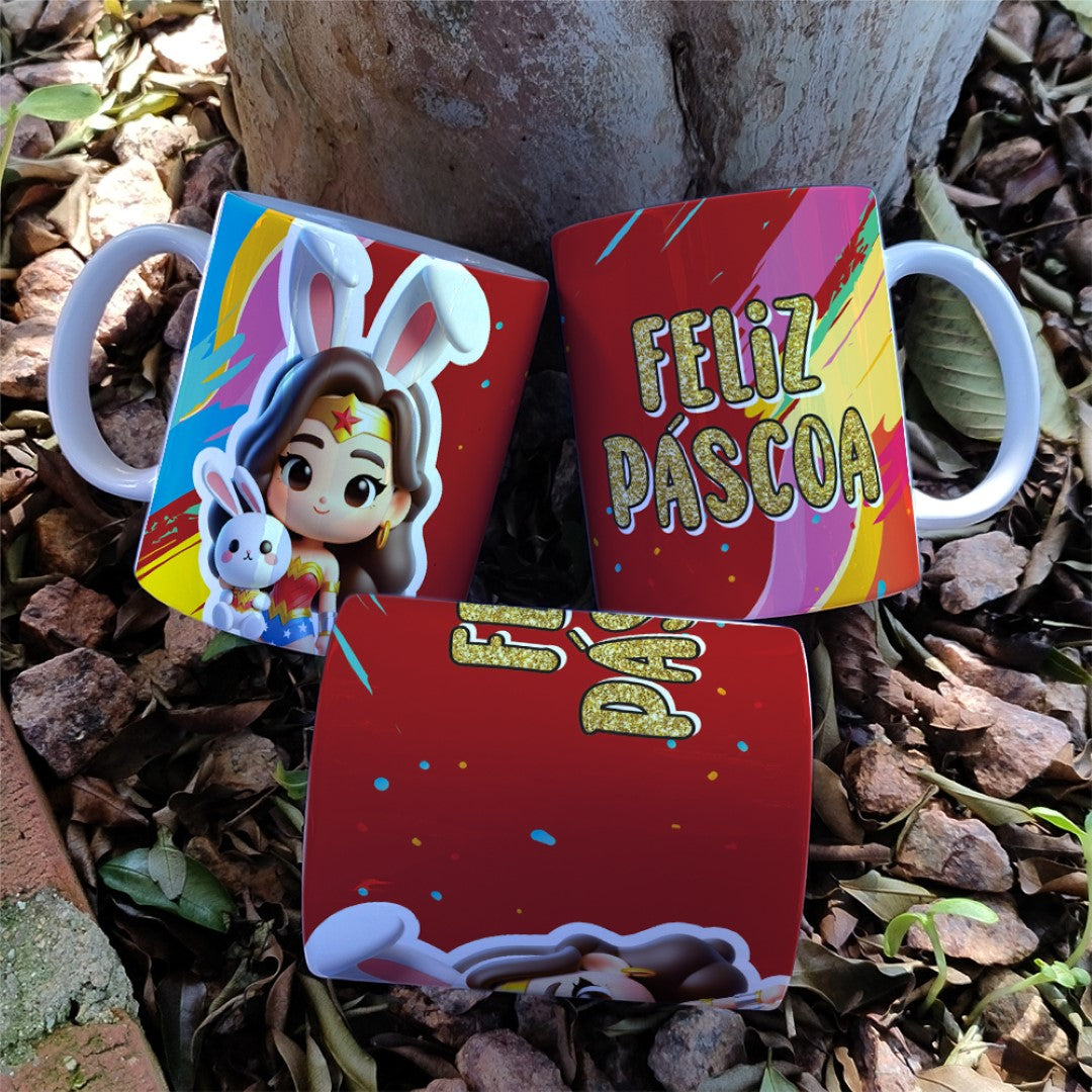 Easter Girls Mug Sublimation Bundle | Cute Female Easter Characters