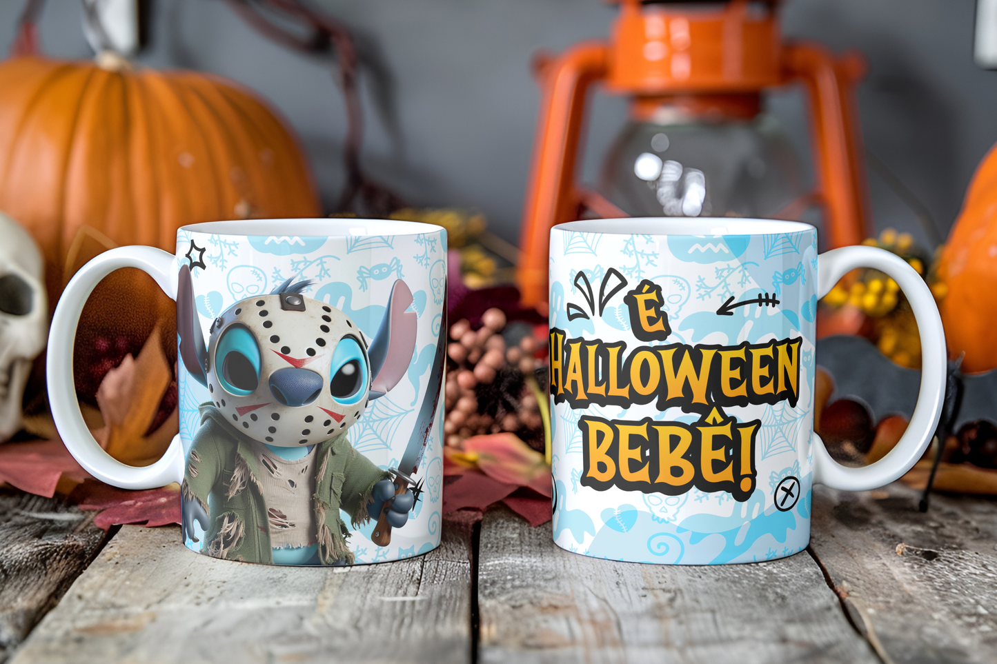 Spooky Alien Cosplay Mug Sublimation PNG Bundle | Horror Movie Villain Mug Wrap 11oz 15oz Template