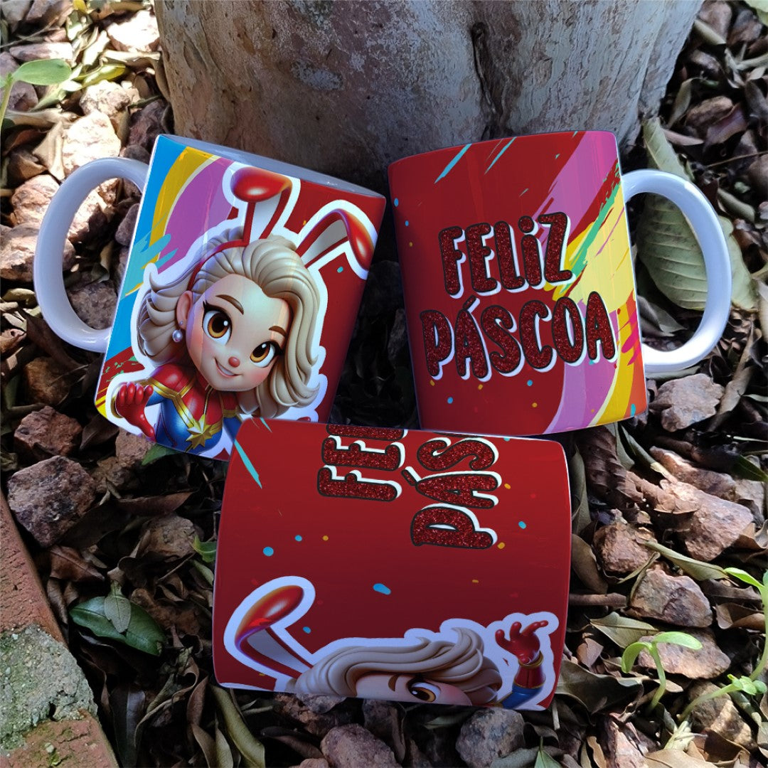 Easter Girls Mug Sublimation Bundle | Cute Female Easter Characters