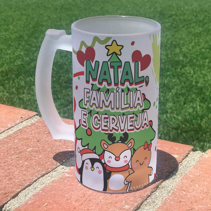 Funny Christmas Beer Mug Sublimation Designs PNG | Holiday Beer Stein Wrap Bundle