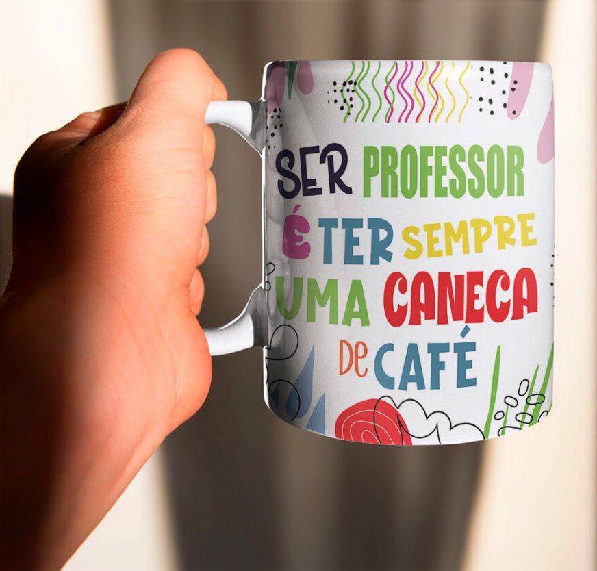 Funny Portuguese Teacher Quote Mug Sublimation PNG Bundle | Colorful Teacher Appreciation Mug Wrap PNG