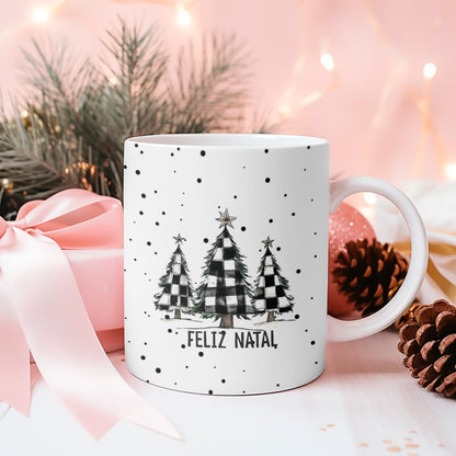 Rustic Christmas Mug Sublimation Bundle | Buffalo Plaid Holiday Mug Wrap Designs