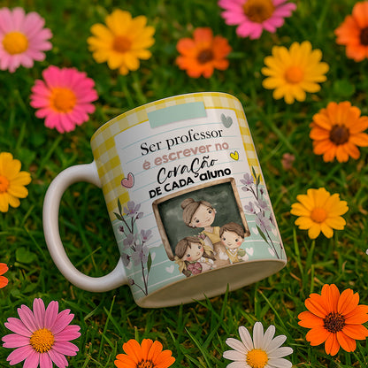 Teacher Appreciation Sublimation PNG Bundle | Portuguese Teacher Mug Wrap and Ceramic Tile Design