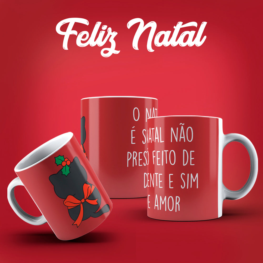 Cute Christmas Mug Sublimation PNG Bundle | Festive Santa Cats Reindeer Elves Coffee Cup Wrap PNG