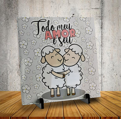 Valentine’s Day Love Quotes Tile Sublimation | Romantic Phrase Design