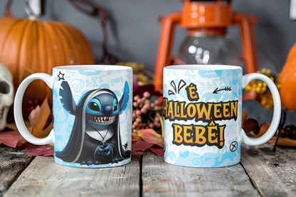 Spooky Alien Cosplay Mug Sublimation PNG Bundle | Horror Movie Villain Mug Wrap 11oz 15oz Template