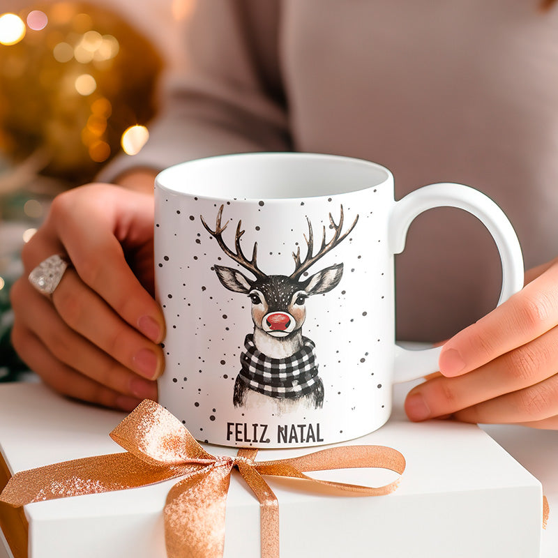 Rustic Christmas Mug Sublimation Bundle | Buffalo Plaid Holiday Mug Wrap Designs