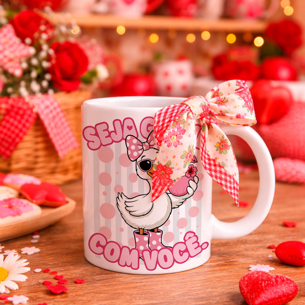 Cute Motivational Duck Mug Sublimation PNG Bundle | Inspirational Portuguese Quotes Coffee Cup Wrap