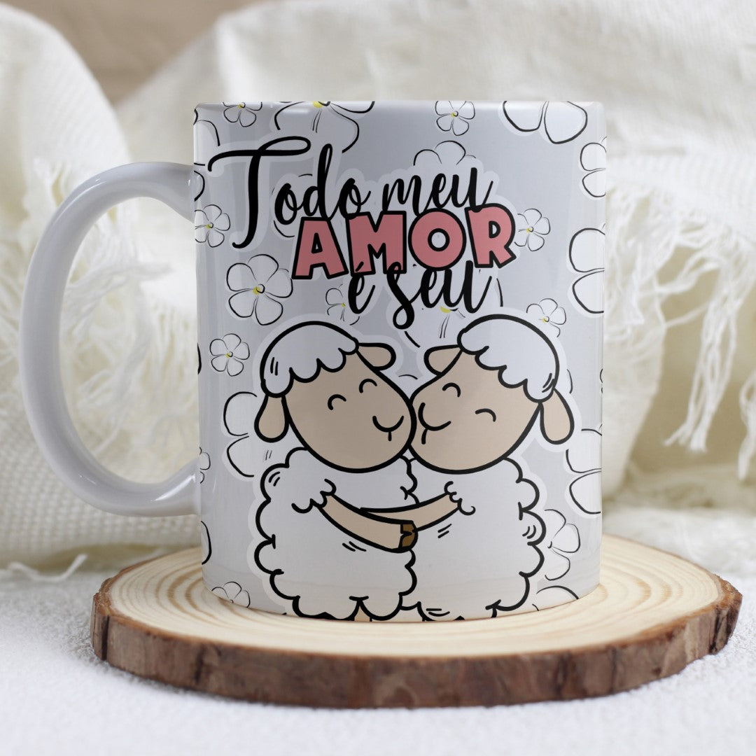 Valentine’s Day Love Quotes Mug Sublimation | Romantic Phrases Design