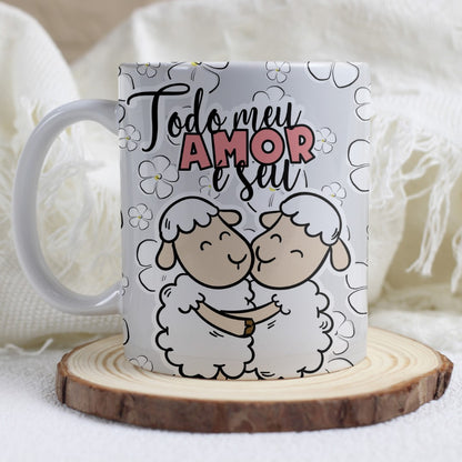 Valentine’s Day Love Quotes Mug Sublimation | Romantic Phrases Design