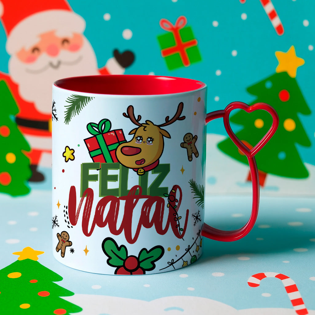 Interactive Kids Christmas Gift | Personalized Name Coloring Mug PNG