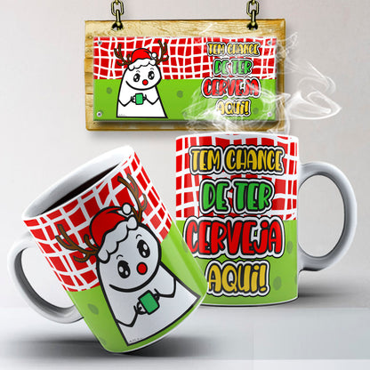 Funny Christmas Flork Mug Sublimation PNG Bundle | Meme Holiday Mug Wrap Template