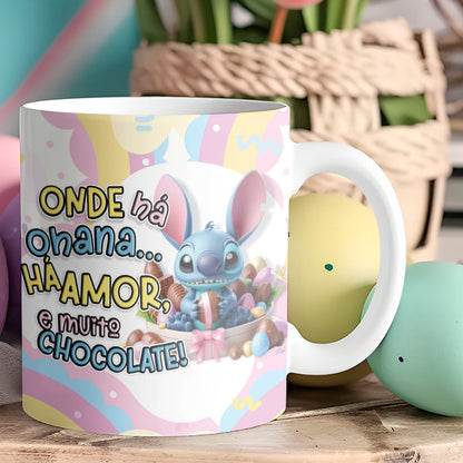 Stitch 3D Easter Mug PNG Bundle | Cute Easter 3D Mug Designs for Sublimation