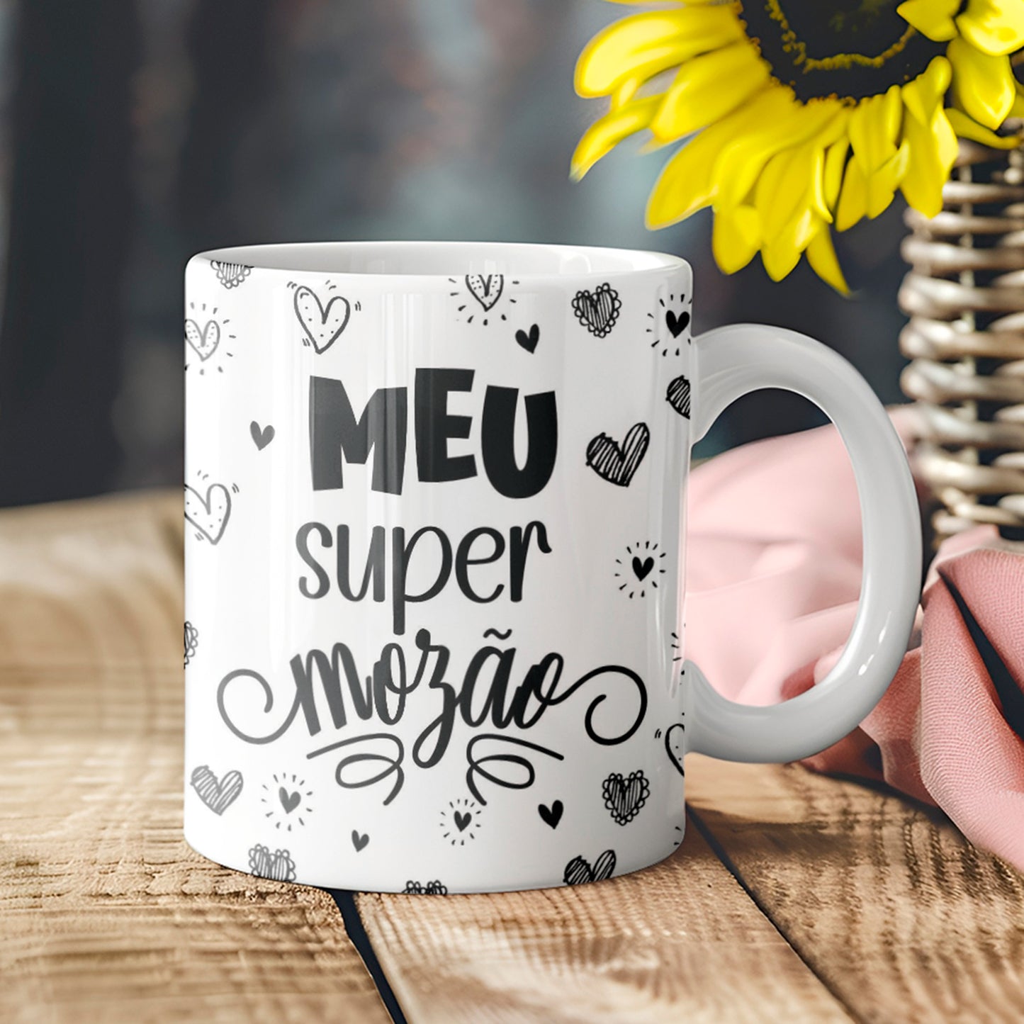 Valentine’s Day Mug Wrap Phrases PNG Bundle | Romantic Love Quotes for Sublimation Mugs