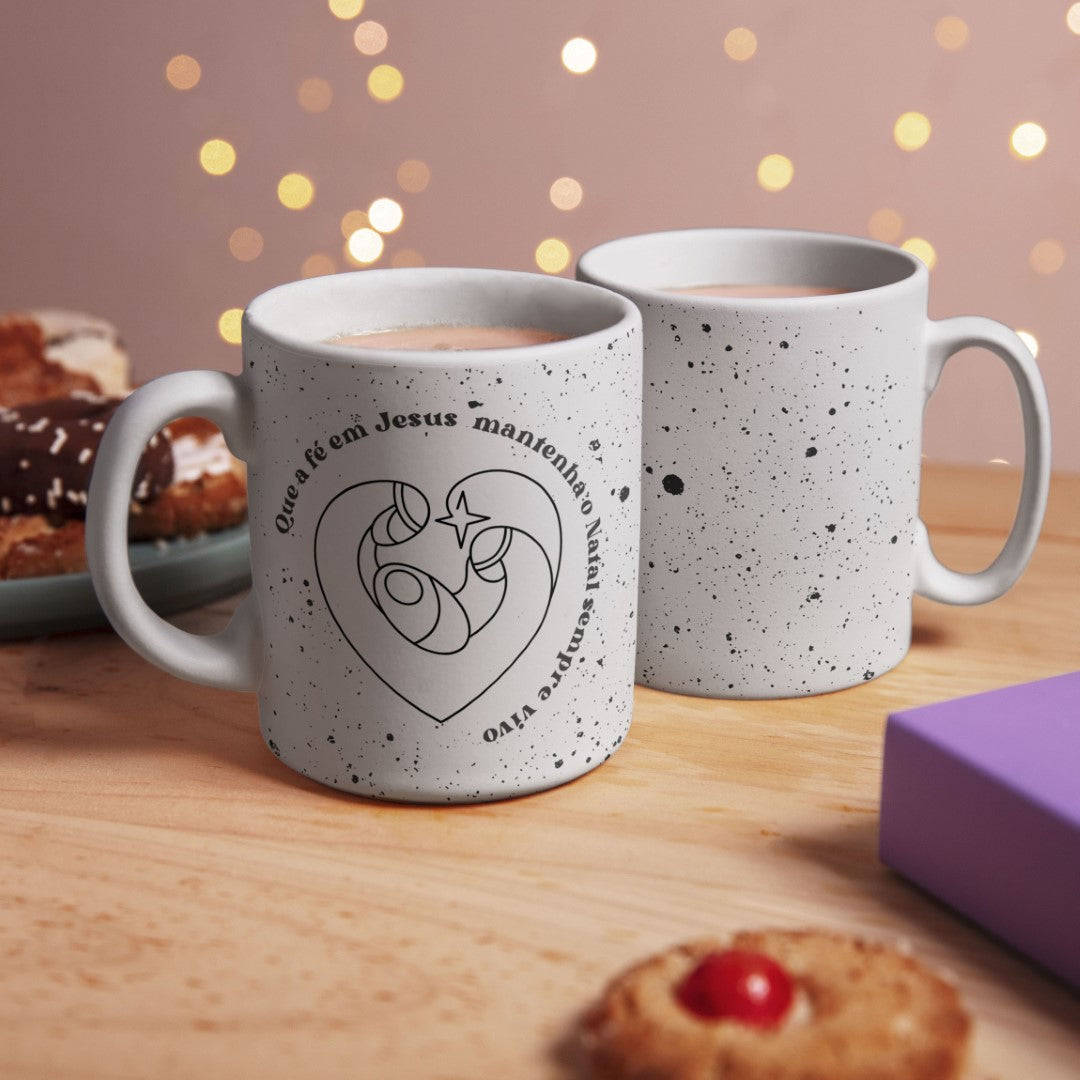 Minimalist Christmas Mug Wrap PNG | Feliz Natal Coffee Mug Sublimation Design | Modern Nativity Mug Design | Christmas Mug Wrap for Sublimation
