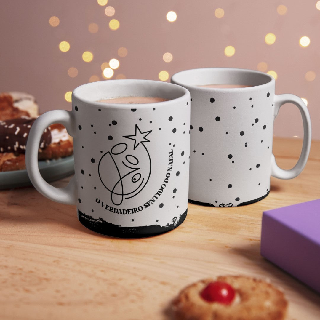 Minimalist Christmas Mug Wrap PNG | Feliz Natal Coffee Mug Sublimation Design | Modern Nativity Mug Design | Christmas Mug Wrap for Sublimation