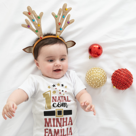 Baby's First Christmas & New Year Sublimation Bundle | My 1st Christmas with Family PNG
