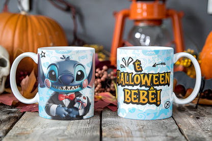 Spooky Alien Cosplay Mug Sublimation PNG Bundle | Horror Movie Villain Mug Wrap 11oz 15oz Template