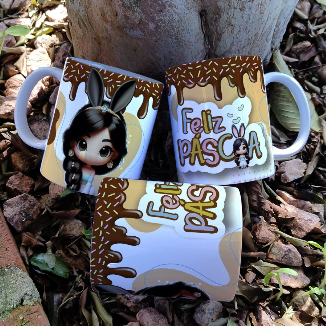 Princess Easter Mug Sublimation Bundle | Cute Royal Easter Designs