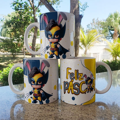 Easter Superhero Boys Mug Sublimation Bundle | Cute Hero Designs