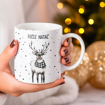 Rustic Christmas Mug Sublimation Bundle | Buffalo Plaid Holiday Mug Wrap Designs