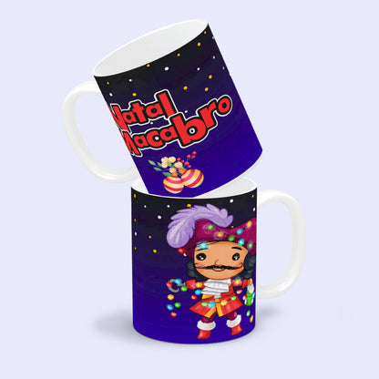 Cute Horror Christmas Mug Sublimation PNG Bundle | Chibi Horror Villains Natal Macabro Coffee Cup Design