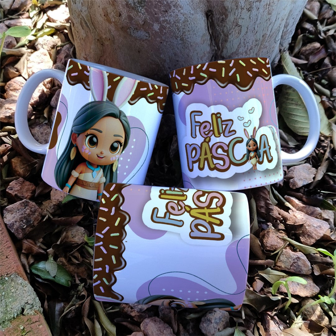 Princess Easter Mug Sublimation Bundle | Cute Royal Easter Designs