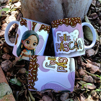 Princess Easter Mug Sublimation Bundle | Cute Royal Easter Designs