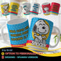Snoopy-Inspired Spanish Mug Wrap PNGs – Editable Text | 8 Sublimation Designs for 11 & 15oz