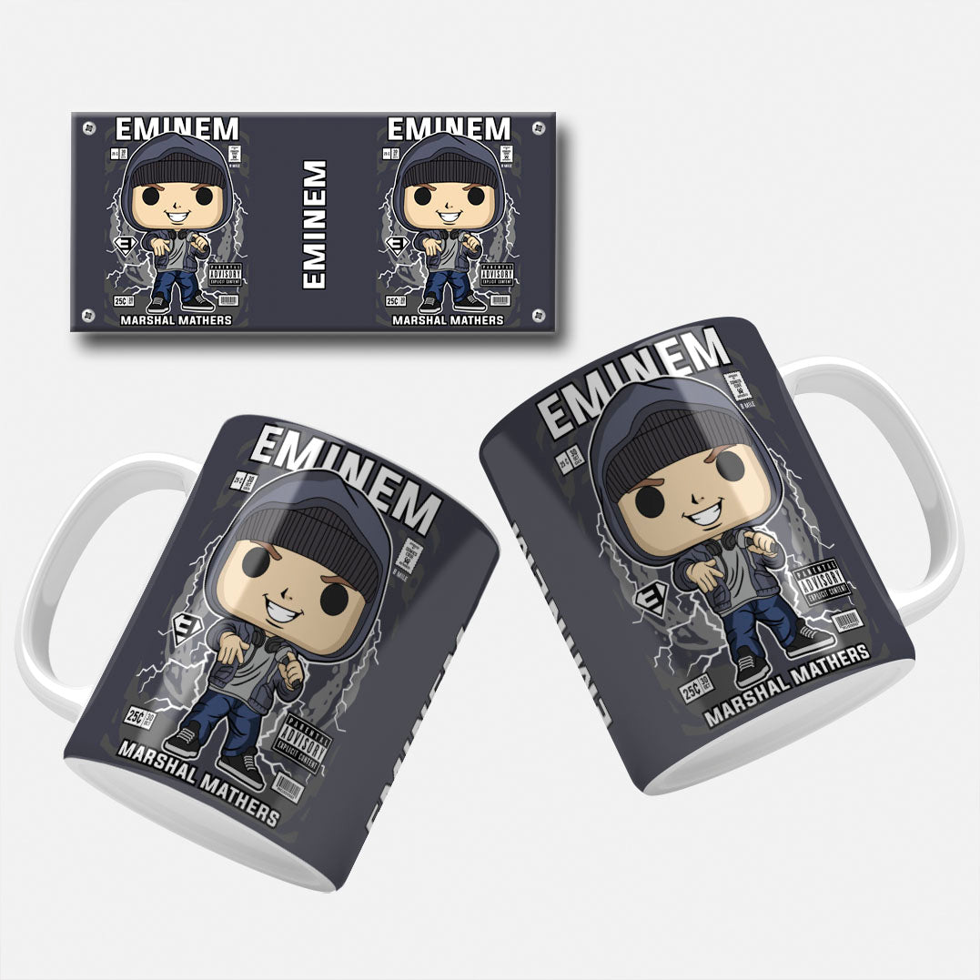 Eminem mug wrap sublimation file png. Eminem mug wrap template design.