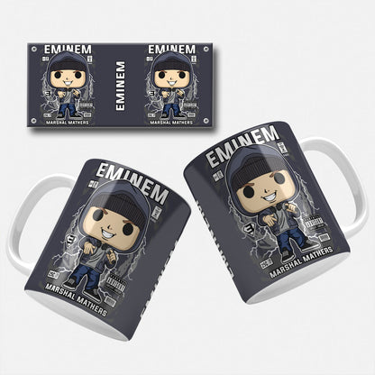 Eminem mug wrap sublimation file png. Eminem mug wrap template design.