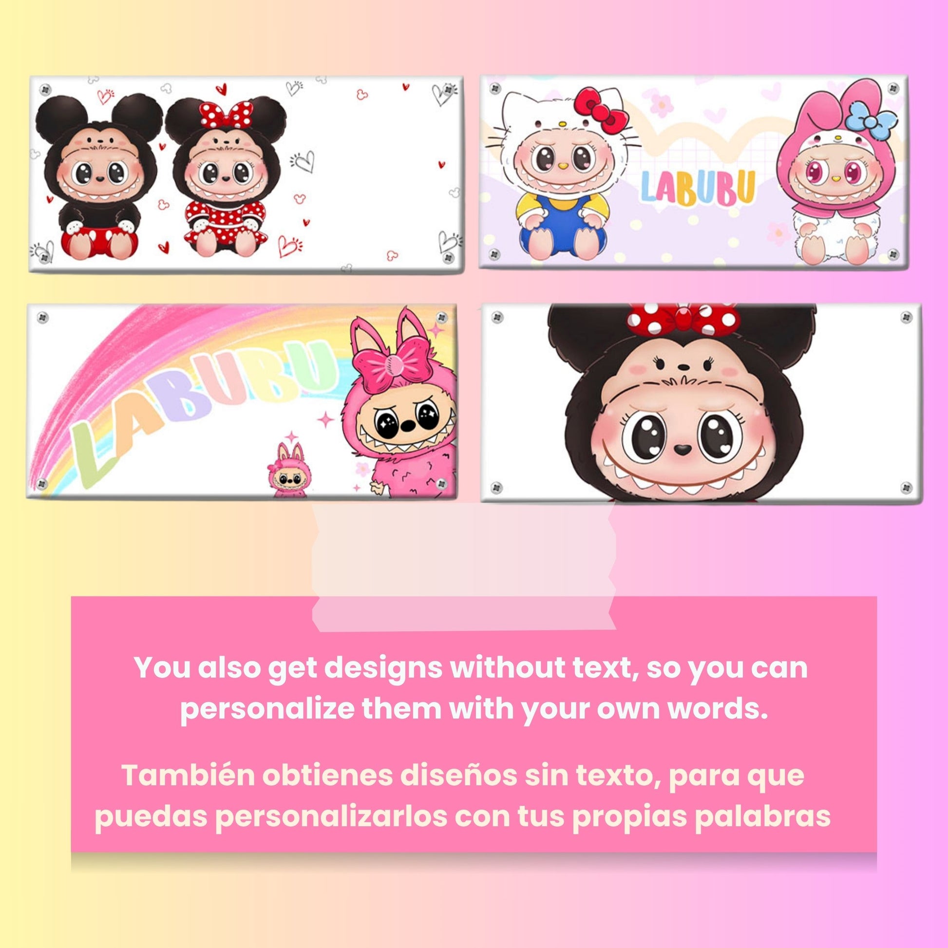 A collection of Labubu-themed mouth-bottom mug wrap templates in PNG format, perfect for sublimation. Features fun cartoon character designs with playful mouths placed at the base of the mug, ideal for adding humor and personality to drinkware. 